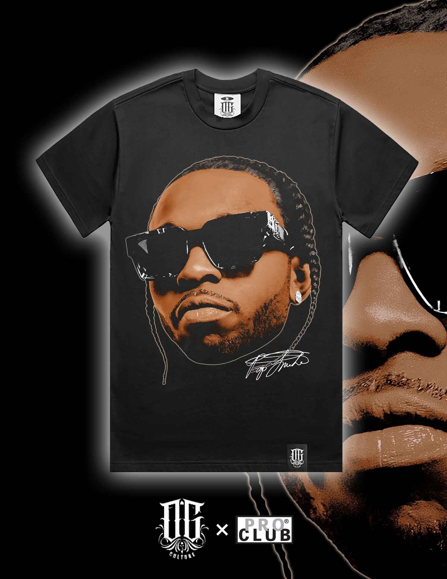 OG Culture Heavyweight Tee - Pop Smoke Portrait
