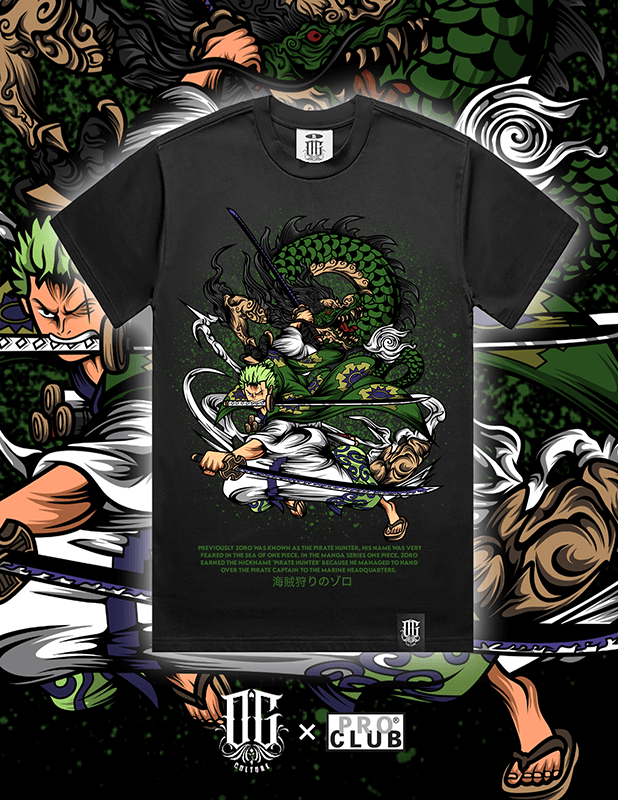 OG Culture Heavyweight Tee - One Piece Roronoa Zoro