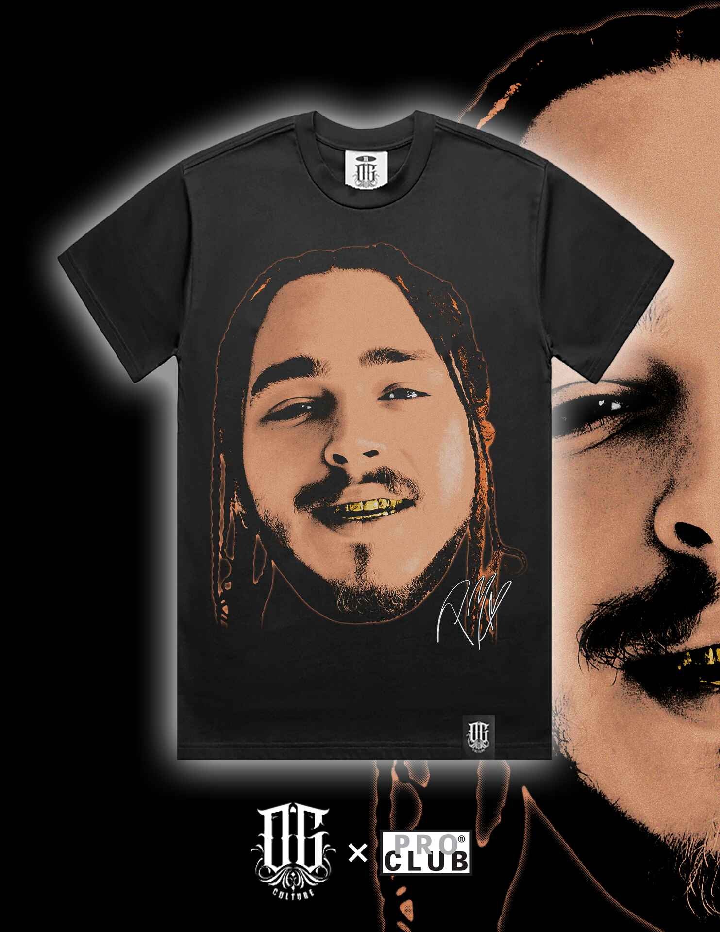 OG Culture Heavyweight Tee - Post Malone Portrait