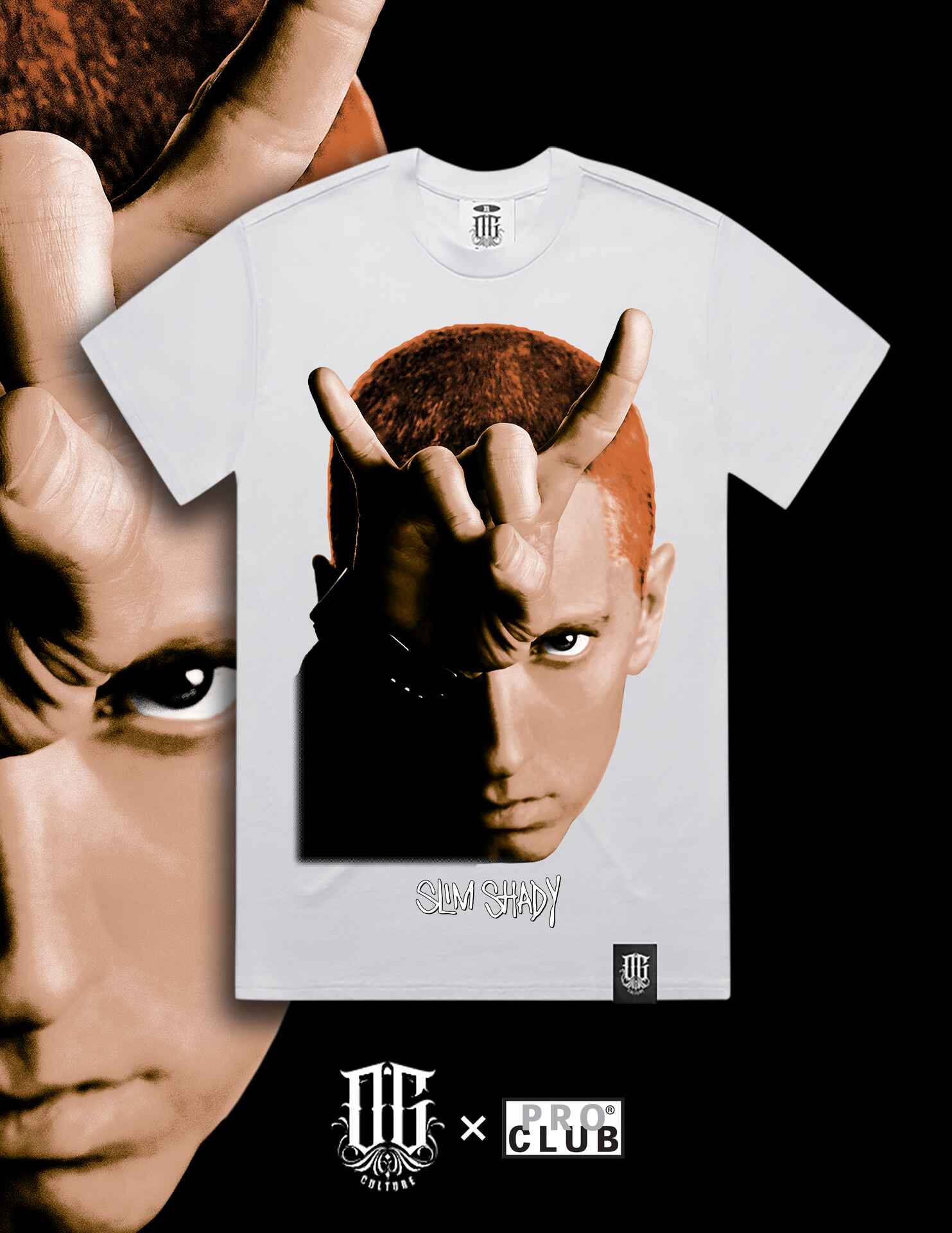 OG Culture Heavyweight Tee - Eminem Portrait