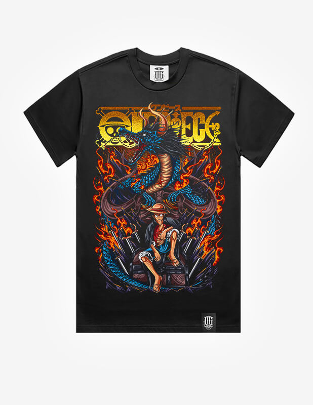 OG Culture Heavyweight Tee - One Piece Luffy & Dragon