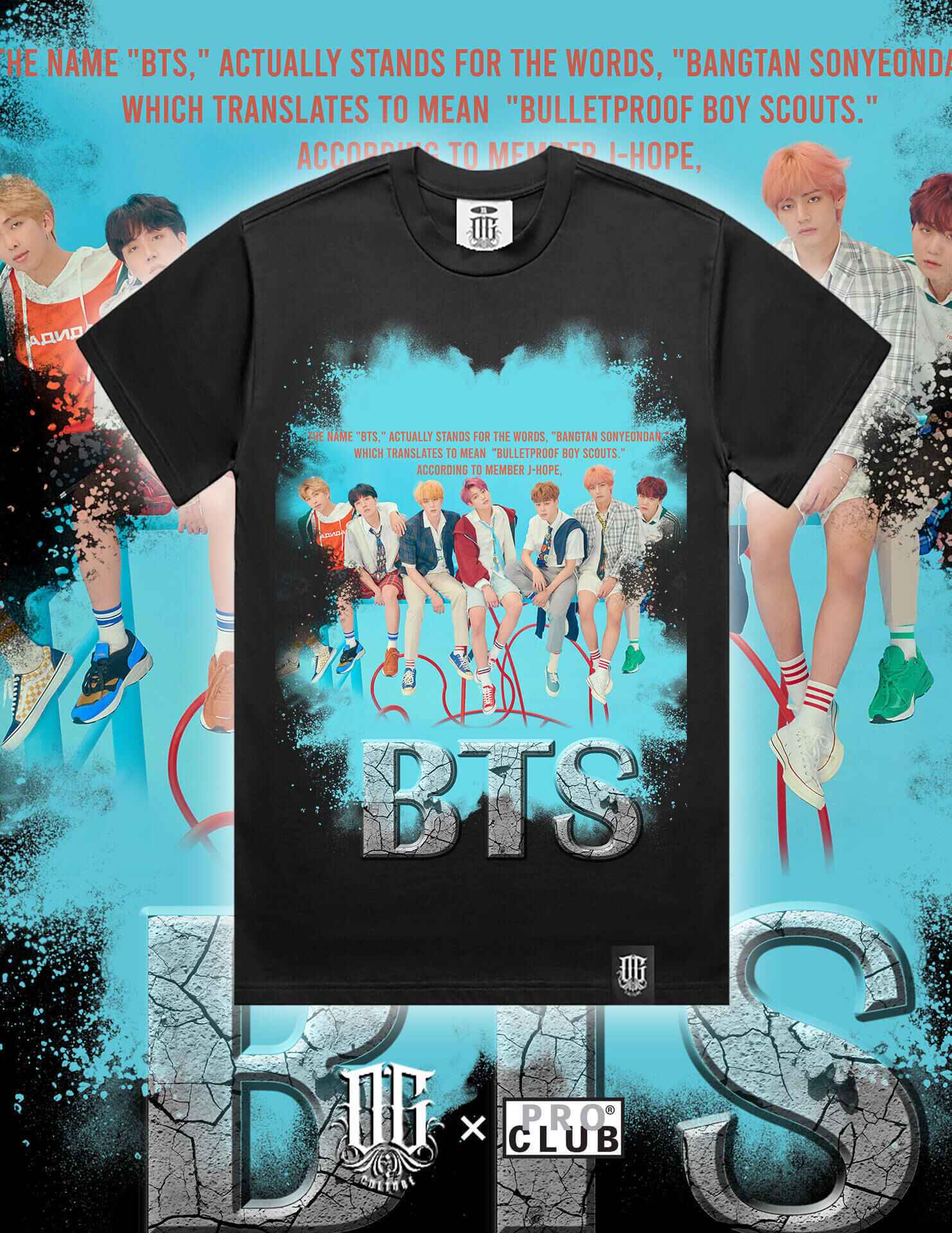 OG Culture Heavyweight Tee - BTS Cyan