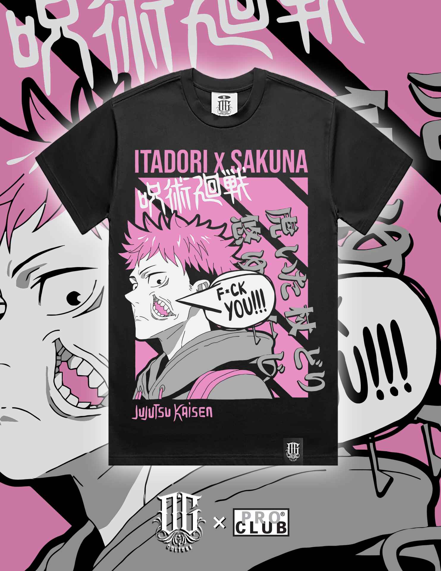 OG Culture Heavyweight Tee - Jujutsu Kaisen Itadori x Sukuna