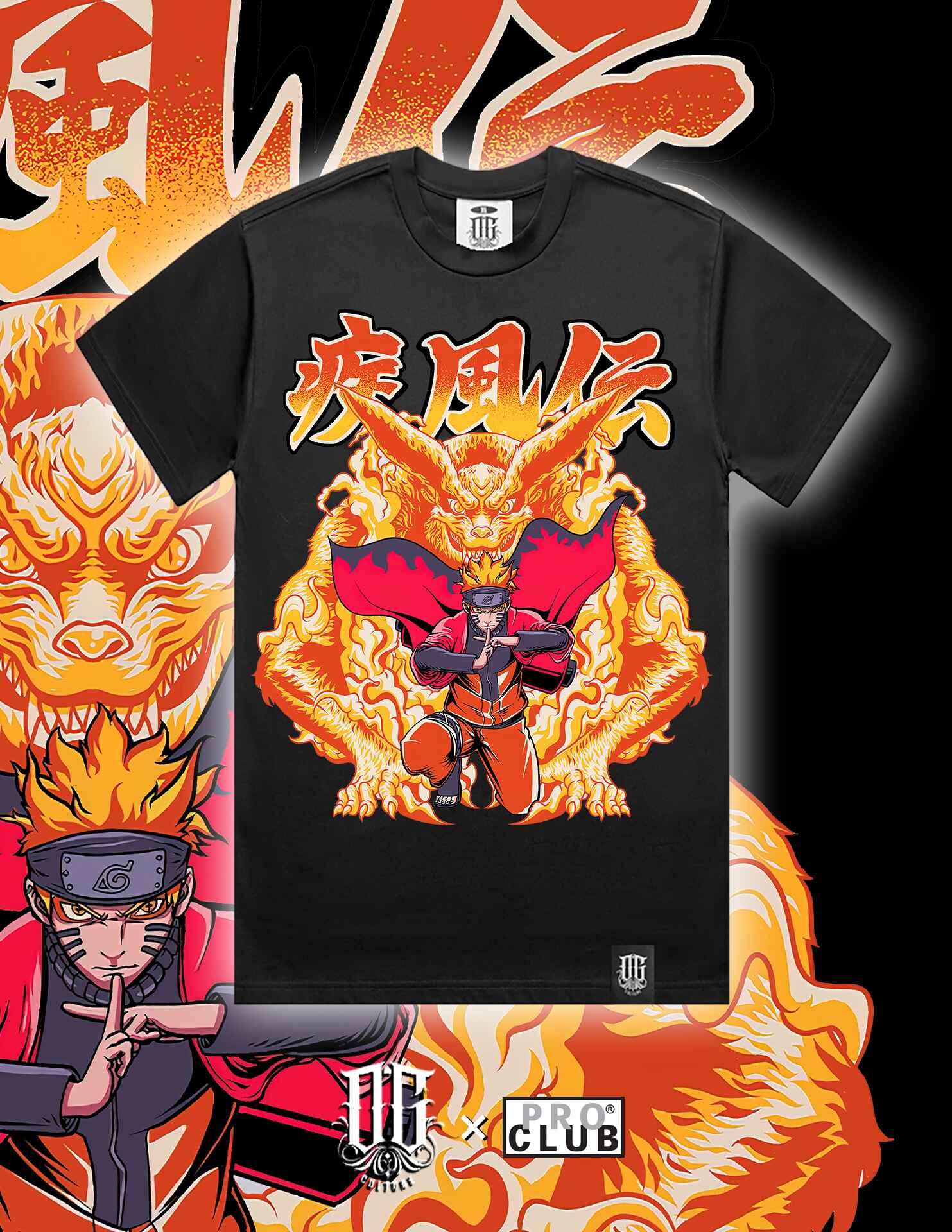 OG Culture Heavyweight Tee - Naruto Shippuden Move