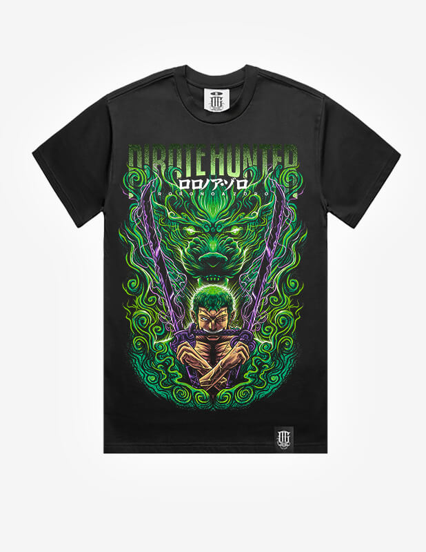 OG Culture X Pro Club Heavyweight Tee - One Piece Pirate Hunter