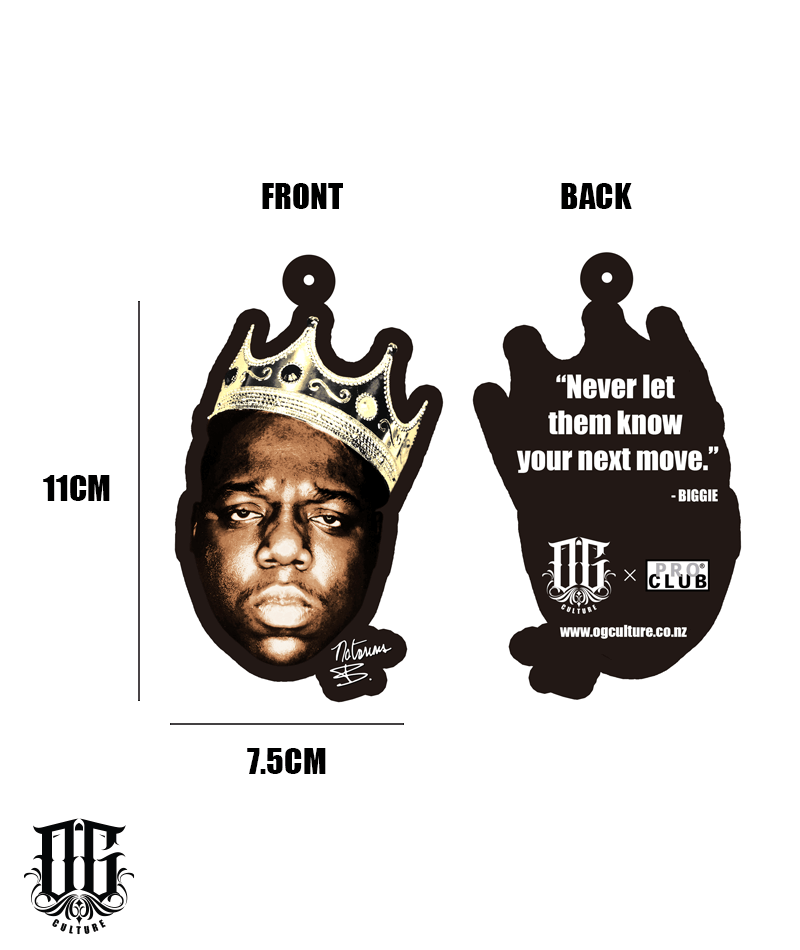 OG Culture Air Freshener Card - Biggie (Vanilla)