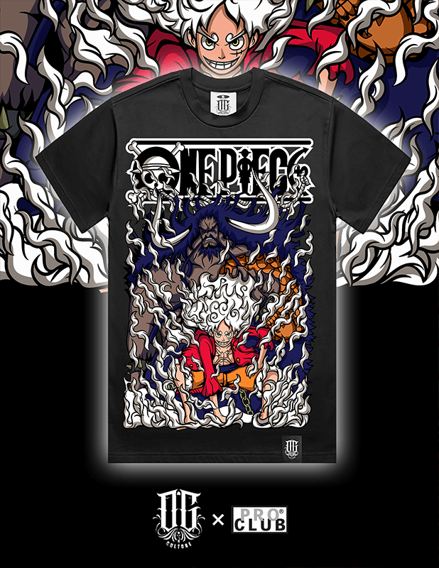 OG Culture Heavyweight Tee - One Piece Logo Gear 5 Luffy