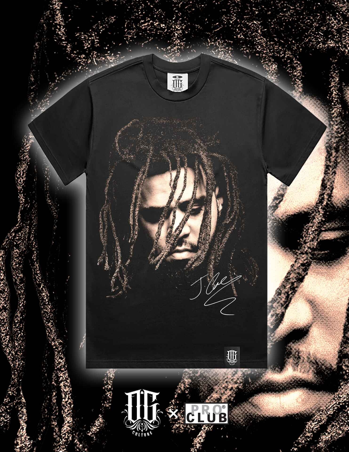 OG Culture Heavyweight Tee - J.Cole Portrait