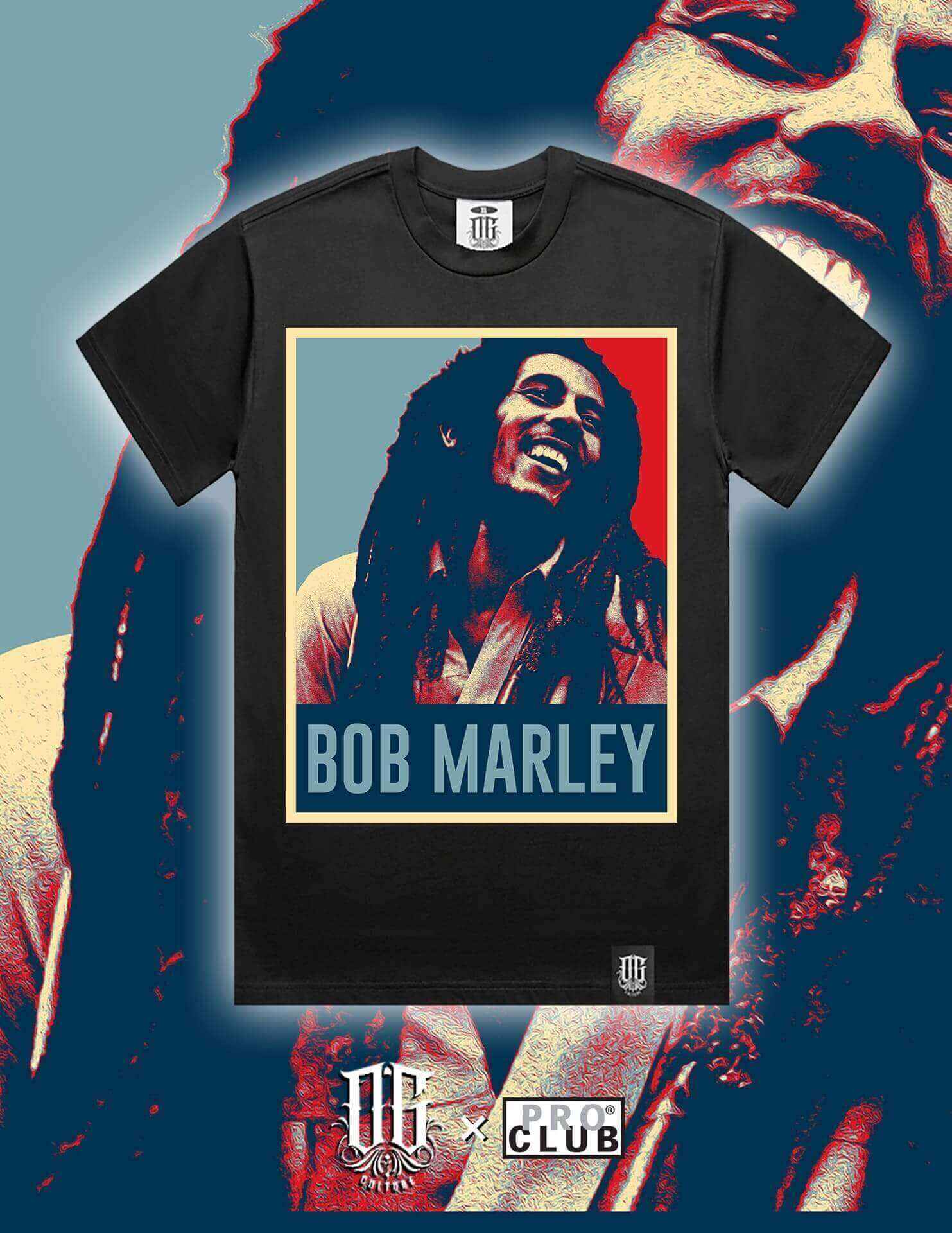 OG Culture Heavyweight Tee - Bob Marley Smile Portrait