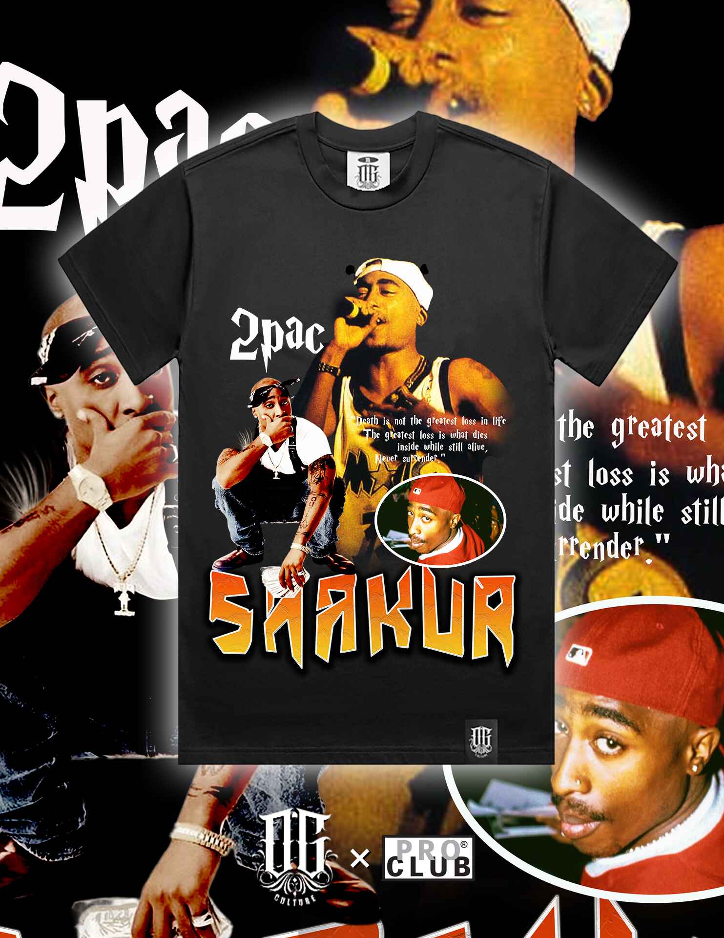 OG Culture Heavyweight Tee - Tupac Shakur Quotes
