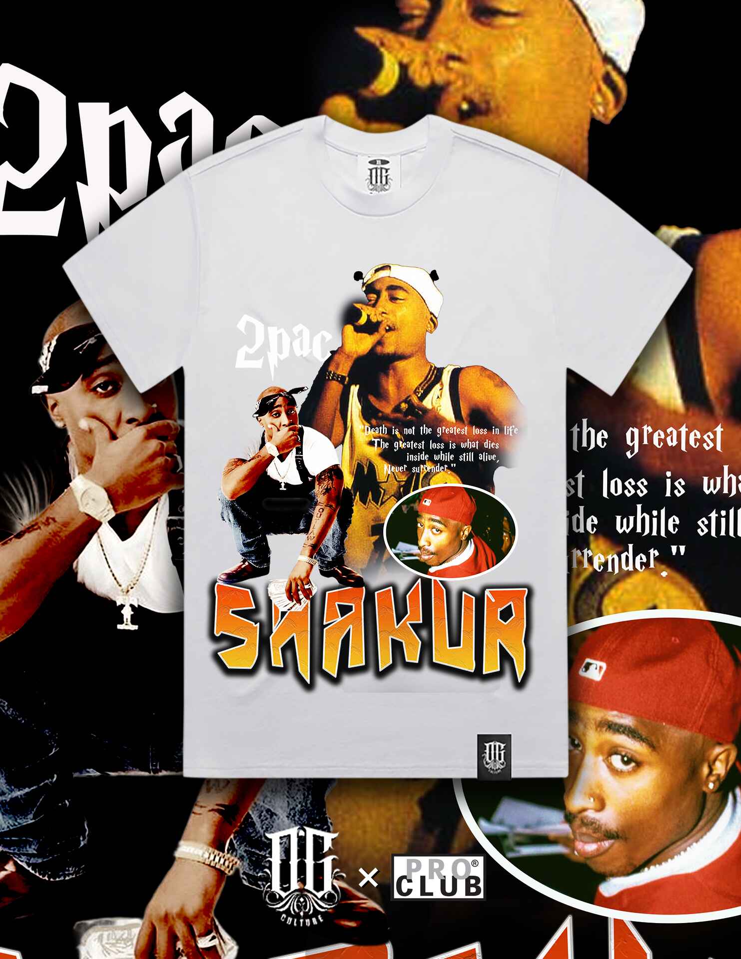 OG Culture Heavyweight Tee - Tupac Shakur Quotes