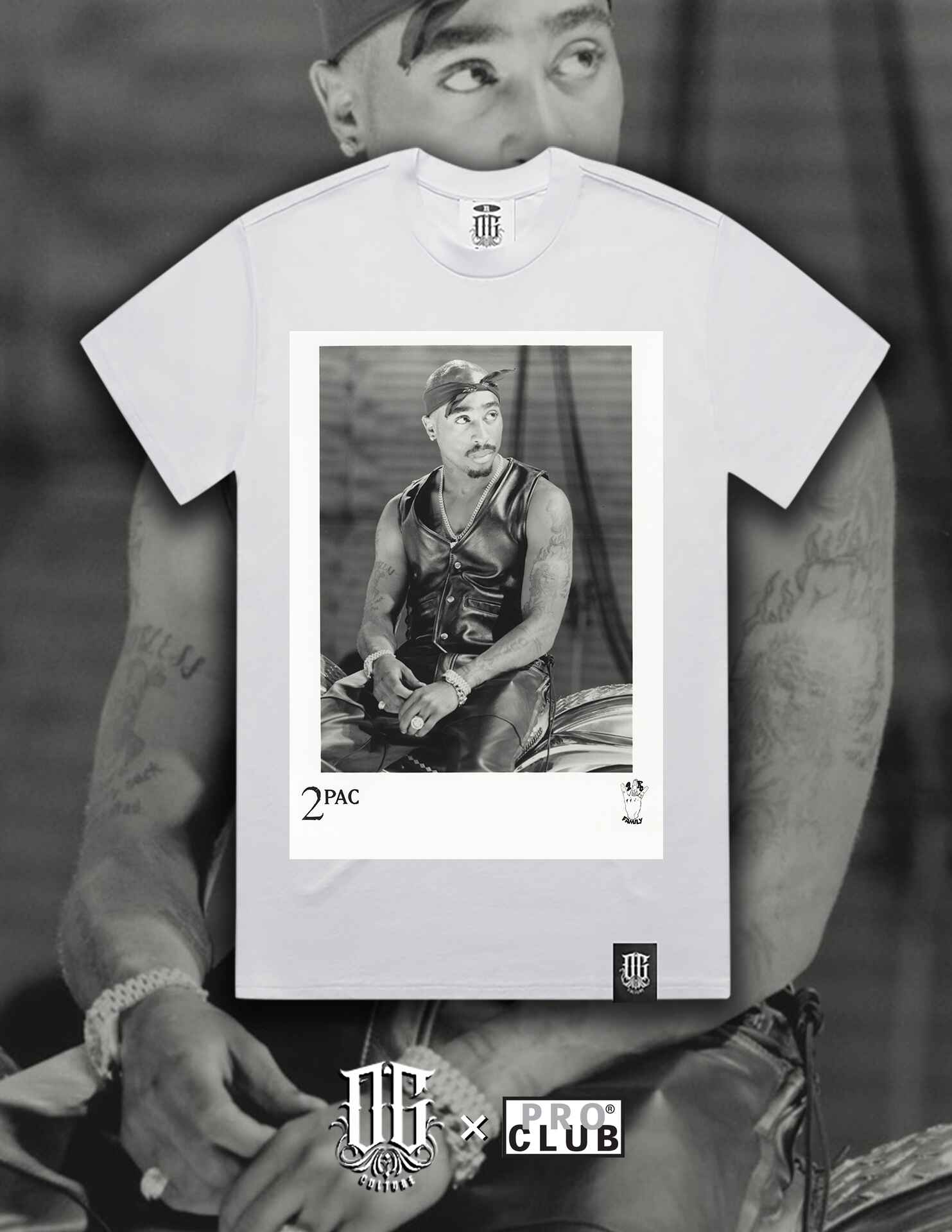 OG Culture Heavyweight Tee - Tupac Shakur Vintage Photography