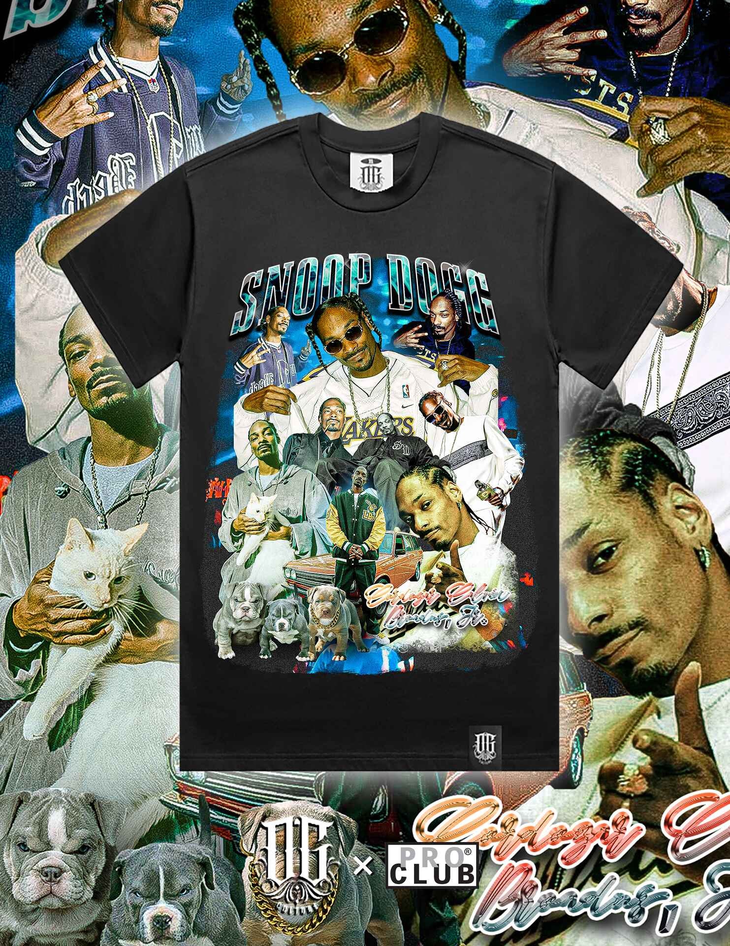 OG Culture X Pro Club Digital Printed Heavyweight Tee - Snoop Dogg